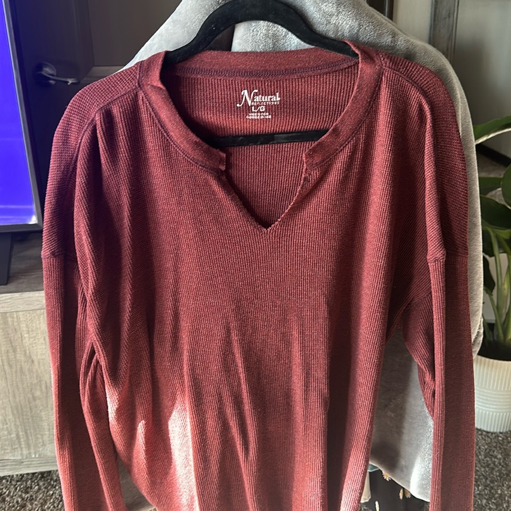 Natural Waffle Long Sleeve